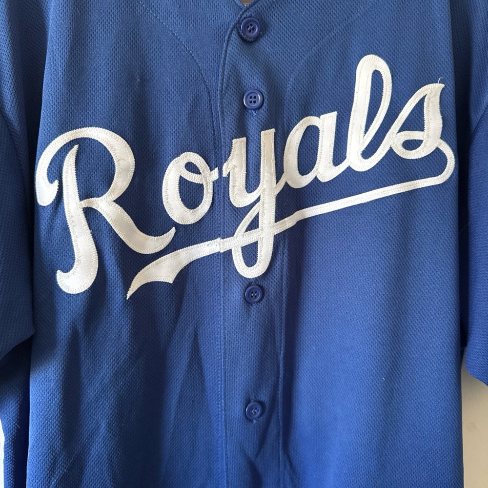 Men’s Majestic Tim Collins #55 Kansas City Royals Little League Jersey Sz L - Picture 2 of 6